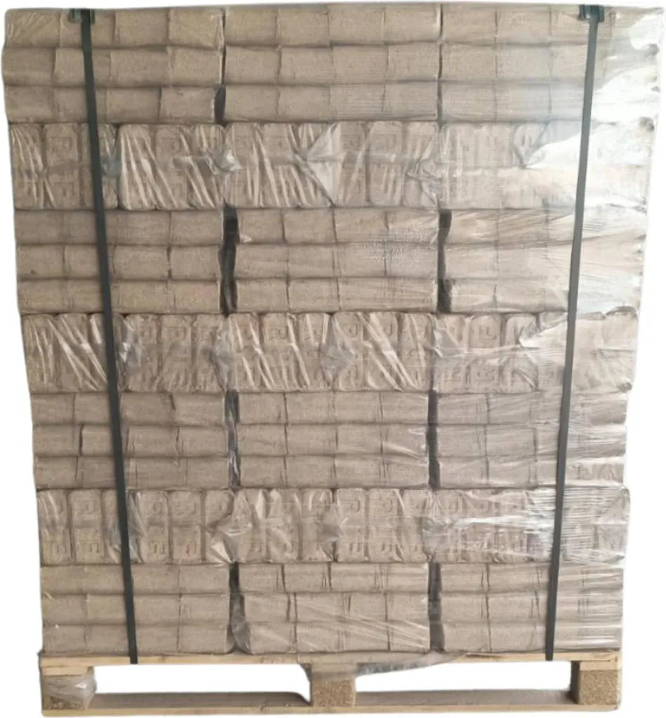 Brykiety RUF 100% buk – 960 kg na palecie | Brykiety z twardego drewna, brykiety kominkowe