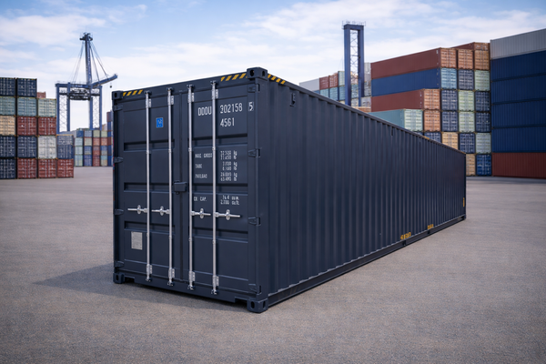 Kontener morski High Cube 40 stóp HC — Nowy | Antracyt RAL7016 | Siemianowice Śląskie